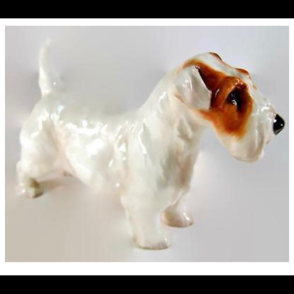 Vintage Royal Doulton Dog Figurine Glossy Sealyham Terrier HN 1022